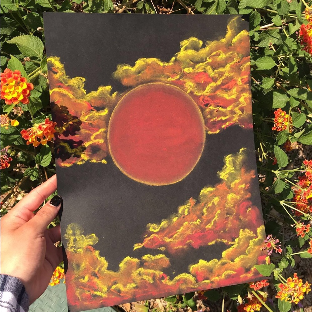 Hell’s sunset original piece ✨